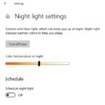 night light windows 10