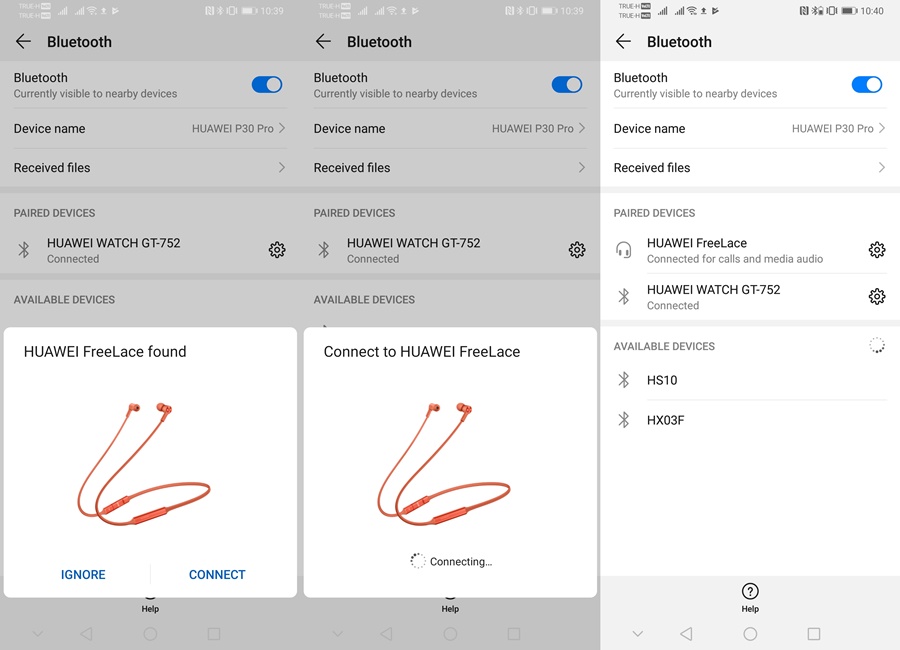 huawei freelace connect