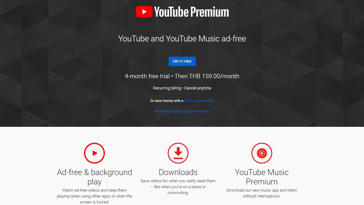 ราคา youtube premium joomla