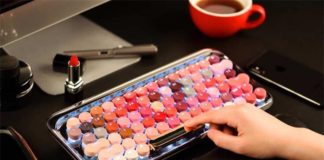 Xiaomi LoFree คีย์บอร์ดไร้สายดีไซน์สีแบบลิปสติก หวานแหววถูกใจสาว ๆ Xiaomi LoFree Lipstick