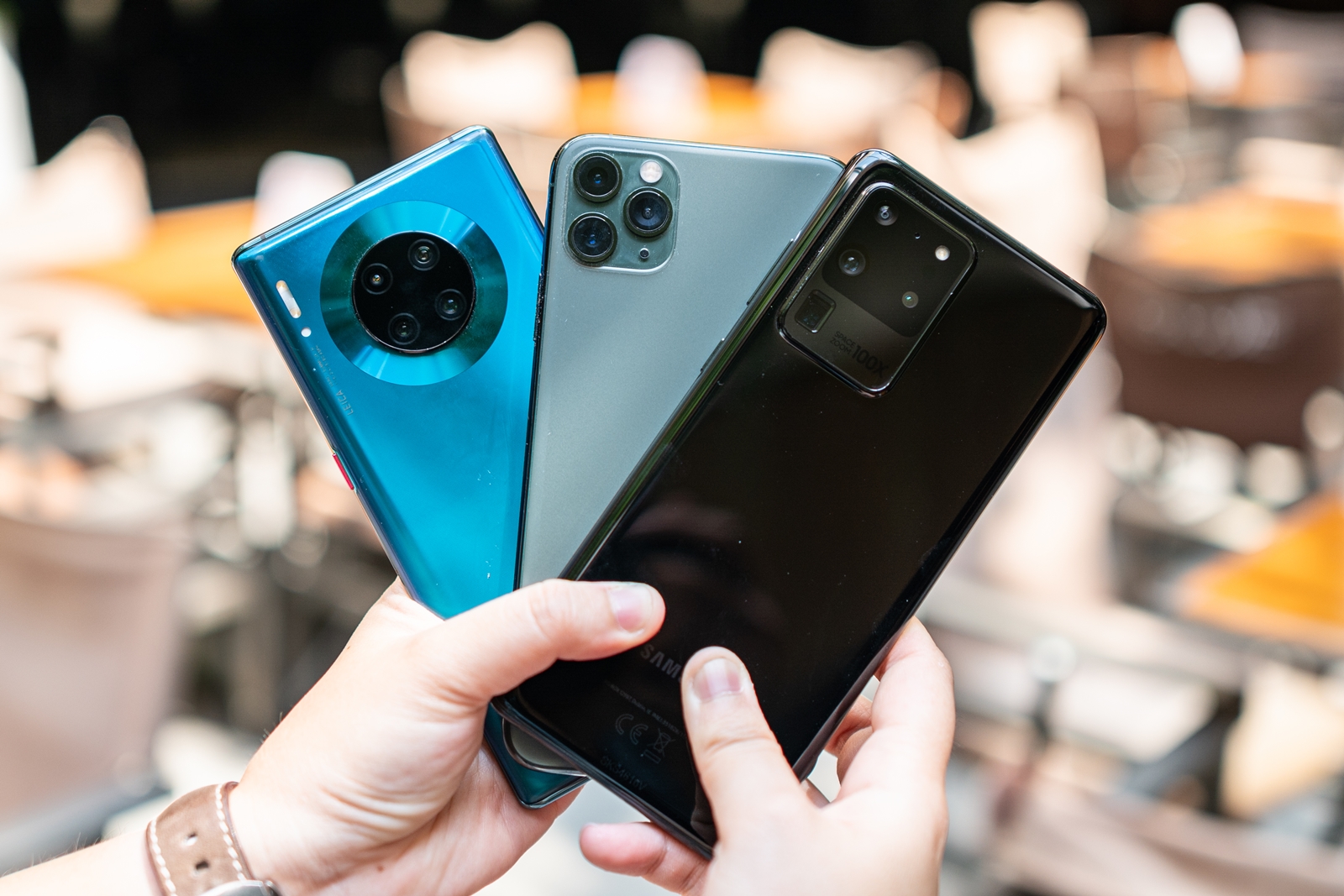 กล้องหลัง Huawei Mate 30 Pro, กล้องหลัง iPhone 11 Pro Max, กล้องหลัง S20 Ultra 5G