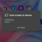 Screen Cast Infinix Hot 10