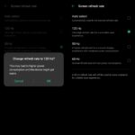 refresh rate 120hz