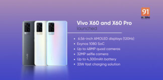 เปิดตัว Vivo X60 และ X60 Pro มือถือเรือธง กล้องเลนส์ ZEISS ในจีน