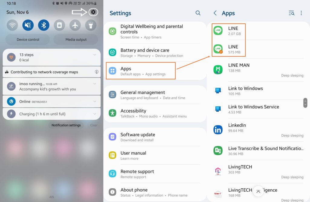 วิธีแก้ อัปเดต One UI 5 แล้วส่งรูป วีดีโอ ที่ถ่ายล่าสุดผ่าน LINE ไม่ได้ ...
