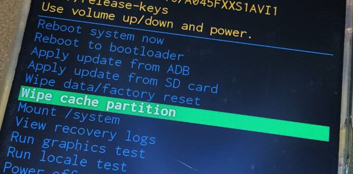 wipe cache partition