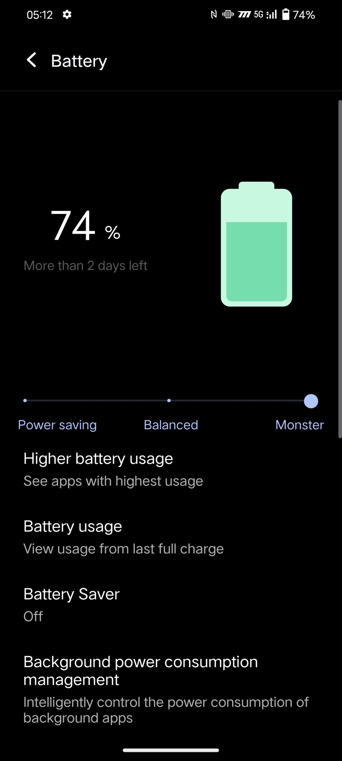 Battery Monster mode